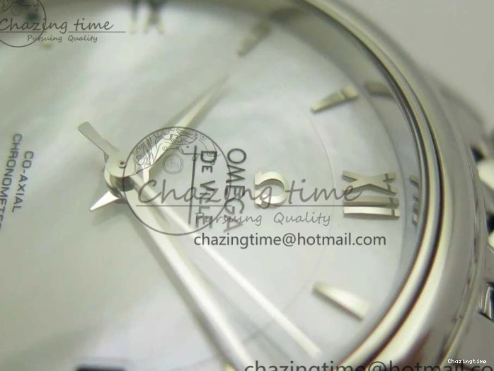 0227 BestValue De Ville Prestige Ladies 32.7mm SS MKF 1:1 Best Edition White Dial SS Markers on SS Bracelet MIYOTA 7971